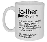 (Style Five) Funny Father's Day Mug | 350ml Large Capacity Mug Cup for Father's Day | Humorous Mugs Novelty Drinkware for Wine, Whisky, Ice Cream, Juice, Hot