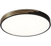 Style Full Copper Ultra Thin 1.6in Round Ceiling Lamp LED Flush Mount Ceiling Light 3 Color Temperatures Acrylic Lampshade Mount Ceiling Light Fixture(19.7in)