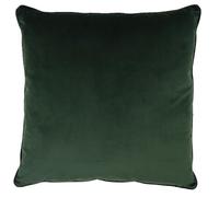Style Furnishings Soft Velvet Cushion Cover in Bottle Green Piped Edges 55cm x 55cm