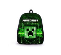 (Style G) Minecraft Nylon Backpack School Bag Large Capacity Noctilucent Gift Kids Travel