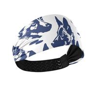 Style German Shepherd Neon Navy Cooling fabric headbands for women Stretchy hair bands for washing face Volleyball basketball Football cintas para el cabello de mujer