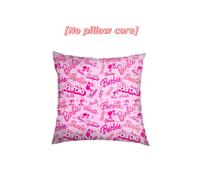 (Style H) Soft Barbie Linen Pillow Cover Sofa Backrest Cushion Pillowcase Home Decoration