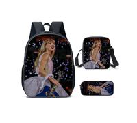 (Style H) Taylor Swift Alison Backpack Shoulder Pencil Bag Education Threepiece Set