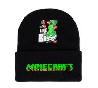 (Style I) Minecraft Beanie Print Knitted Hat With Cotton Nylon Fabric Winter Cap Gift