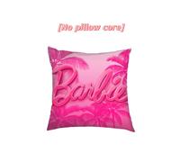 (Style I) Soft Barbie Linen Pillow Cover Sofa Backrest Cushion Pillowcase Home Decoration