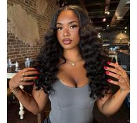 STYLE ICON Long Curly Lace Front Wig for Black Women 20 inch Big Curls Kinky Wand Curl T Part Lace Natural Kinkytexture Synthetic Heat Resistant