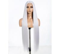 Style Icon Super Long Straight Lace Front Wig for Women 38 Inch Long Straight Hair T Part Wig Pre Plucked with Baby Hair Synthetic Heat Resistant Fiber (THISTLE)
