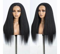 Style Icon Yaki Straight Lace Front Wig 24 Inches 13x4 Lace YAKI Straight Synthetic Hair Wig Free Part Wig For Women Heat Resistant Fiber