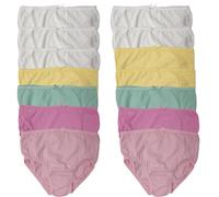 Style It Up 14 Packs Girls Briefs Plain 100% Cotton Short Trunks Kids Underwear Pants (Plain, 7-8 Years)
