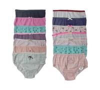 Style It Up 14 Packs Girls Briefs Printed 100% Cotton Short Trunks Kids Underwear Pants (Printed, 4-5 Years)