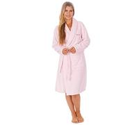 Style It Up 34B1678-Ladies Womens Luxury Dressing Gown Soft Cosy Shawl Collar Fleece Lounge Robe (Pink, 5X-Large)