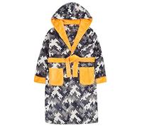 Style It Up Boys Fleece Dressing Gown Robe Soft Cosy Gaming Video Game Pixel Craft Blox Gift