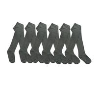 Style It Up Girls Cotton Rich Tights, Soft Warm Plain School Tights, Children’s Everyday Multipack for Smart Casual Wear (Pack of 6 Grey 13)