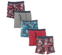 Style It Up Kids Boys Boxer Briefs Shorts Pants Underwear Multipack 100% Cotton Underwear (RED-CAMO, M)