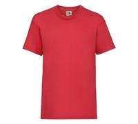 Style It Up Kids Boys Girls Softspun Crew Neck Casual Short Sleeve 100% Cotton T-Shirt Top (RED, 9-11YRS)
