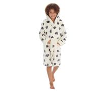 Style It Up Kids Girls Printed Dressing Gown Heart Motif Comfortable Warm Cozy Robe (Heart, 7-8Y)