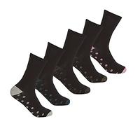 Style It Up Ladies Cotton 5 Pack Socks Cotton Rich Coloured Toes & Heels 4-8 EVERYDAY Formal (Spots, 4-8 UK)