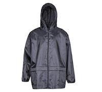 Style It Up Unisex Kids Boy Girl Waterproof Plain RainCoat Mac Kagoul Jacket Hooded Cagoul (Grey - 30, 9-10 Years)