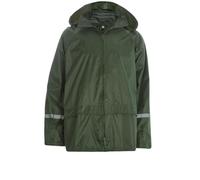 Style It Up Unisex Plain Rain Coat Mac Kagoul Lightwear Jacket Water Proof Hooded Cagoul Adults (OLIVE, 3XL)