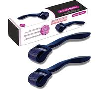 Style Keepers 2 Pack of 1 & 0.5mm Derma Roller Microneedle Roller For Face Microneedling Beard Growth Kit Hair Growth Beard Care Kit For Women and Men Skin Care Micro Needle Roller Scalp Roller -2 Pcs
