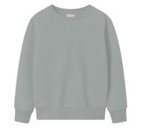 Style Lockers® Kids Boys Sweatshirt Back to School Fleece Plain Jumper Crew Round Neck Pullover Uniform Top (Grey, 7-8 Years)