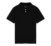 Style Lockers Kids Plain Polo Shirt Boys Girls Short Sleeve School Uniform Cotton Summer Top Black 5-6 Years