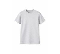 Style Lockers Kids Plain T-Shirt Boys Cotton Crew Neck Short Sleeve School PE Casual Basic Tee Top Grey 13 Years