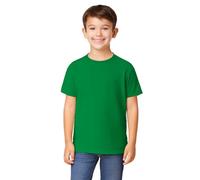 Style Lockers Kids Plain T-Shirt Boys Cotton Crew Neck Short Sleeve School PE Casual Basic Tee Top Jade Green 13 Years
