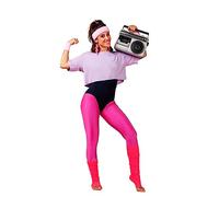 Style Lockers® Ladies Fancy Stylish Acrylic Leg Warmers Girls Plain 80s Party Neon Ballet Dance Ice Skating Accessories (Pink)