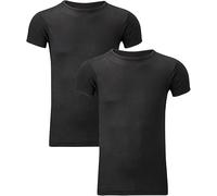 Style Lockers® Pack of 2 Mens Thermal Short Sleeve Base Layer Top - Adults Winter Ski Inner Vest Warm Underwear T-Shirts - Quick Dry Undershirt for Outdoor Sports Running Charcoal X-Large