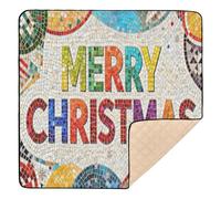 - Style "Merry Christmas" Design Soft Foam Baby Gym & Activity Mat for Floor Cozy Breathable Travel Play Mat for Baby Kids Toddlers Infants, 50'' x 50''