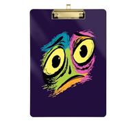 Style Monsters Eye clipboard Metal Waterproof for Homework Pediatric Size 9 x 12.5 Tabla para escribir con Clip