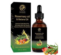 Style My Edges Rosemary Oil and Batana Oil, 60ml, Improves Scalp Blood Flow, Stimulates New Hair Growth, Restores Moisture and Hydration, 100% Pure and Natural