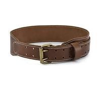 Style N Craft - 3" Wide Tapered Full-Grain Leather Work Belt, Durable and Rugged Belt, Dark Tan (98437)