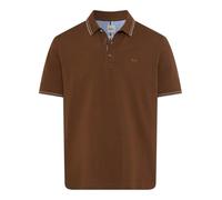 BRAX Men's Style Pete Hi-Flex Pique Pima Cotton Polo Shirt, 51 Teak, XXL