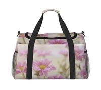 Style Pink Flowers Print Weekender Bag,Gym Bag with,Carry On Luggage Overnight Weekend Bag, Holdall Handbag