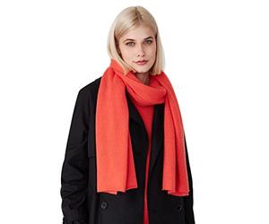 Style Republic Women's 100% Cashmere Knitted Scarf, Marigold, One Size