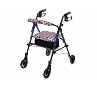 Style Rollator Seat Cover Makeover Set, Various Designs, Mobility Walker Accessories (Burgundy Linen, One Size)