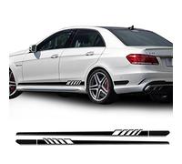 Style Side Stripe Sticker ,for Mercedes Benz W212 E Class E63 AMG Decal Stickers-Black/SilverGrey/White