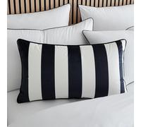 Style Sisters Monochrome Velvet Stripe Cushion Cover 40x70cm Black/White