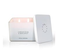 Style Sisters Scented Candles 200g, Garden Rose & Bergamot Scented Sets, Wax Candle Box, Long Burning Candle, 50 Hours Burn Time, for Home, Bachelor Pad Decor, Large Candles Gifts for Women
