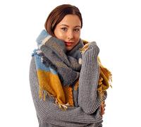 Style Slice Women's Tartan Scarf Thick Warm Blanket Ladies Scarves, Plaid Check Long Large Oversized Soft Shawl and Wrap Christmas Gifts for Women
