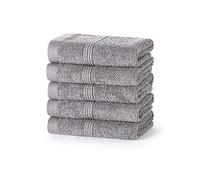 Style Spot 500 GSM Extra Thick Plush Royal luxury Egyptian Cotton Towels Highly Absorbent Durable Hotel & Spa Bathroom (Set of 4) Machine Washable (Light Grey, Bath Towel)