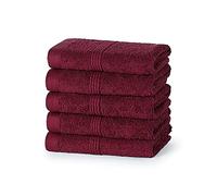 Style Spot 500 GSM Extra Thick Plush Royal luxury Egyptian Cotton Towels Highly Absorbent Durable Hotel & Spa Bathroom (Set of 4) Machine Washable (Wine, Hand Towel)