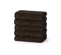 Style Spot 500 GSM Extra Thick Plush Royal luxury Egyptian Cotton Towels Highly Absorbent Durable Hotel & Spa Bathroom (Set of 4) Machine Washable (Chocolate, Hand Towel)