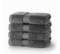 Style Spot 700 GSM Extra Thick Plush Royal Luxury Egyptian Cotton Towels Highly Absorbent Durable Hotel & Spa Bathroom (Set of 4) Machine Washable (Charcoal, Bath Sheet)
