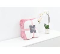 Style Spot Flannel Fleece Whision Throw Cosy Soft Warm Fleece Folding Travel Blanket For Couch Sofa & Bed Throw Lightweight Fluffy Bedroom Blanket All Season Use (200x240, Blush Pink)