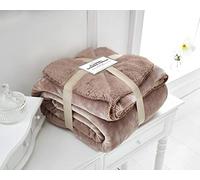 Style Spot Flannel Sherpa Luxurious Throw Super Soft Warm Cosy Sofa and Bed Sherpa Flannel Fleece Blankets Lightweight Easy Care Throw (Mink, King 200x240)