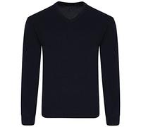 Style Spot Mens V Neck Long Sleeve Jumper | Men Super Soft Long Sleeve | Pull Over Golf Jumper | Slip Over Big Size Plus Sizes Office Work Top