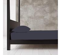 Style Spot New Diamond Fitted Sheet | Soft and Smooth Feel | Elegant Look | Made Material | Machine Washable | Available in 28 Beautiful Colors (Charcoal, King)